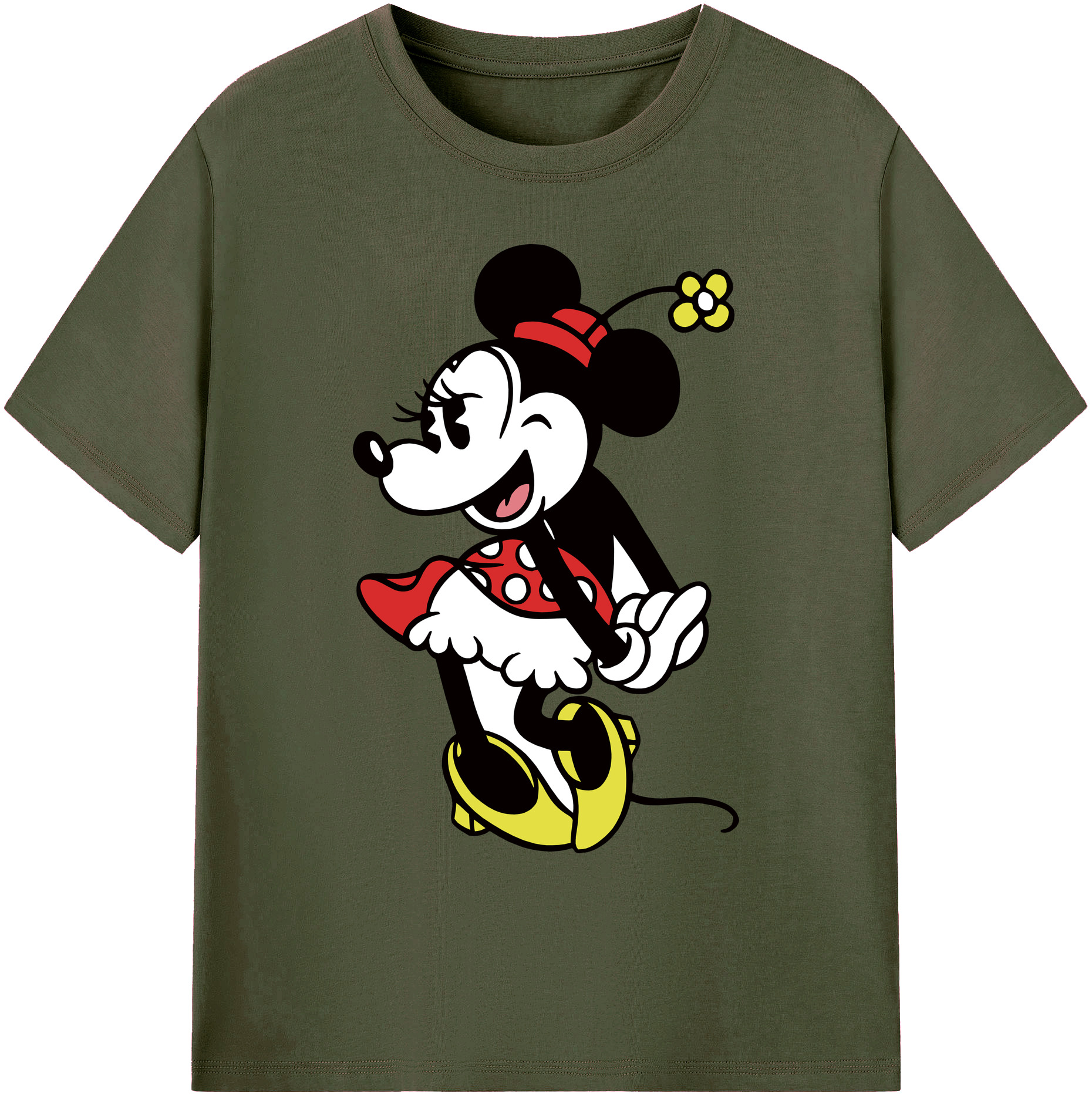 ミッキーマウス Mickey Mouse 綿100％ メンズ半袖Tシャツ｜肌触りやわらか＆通気性